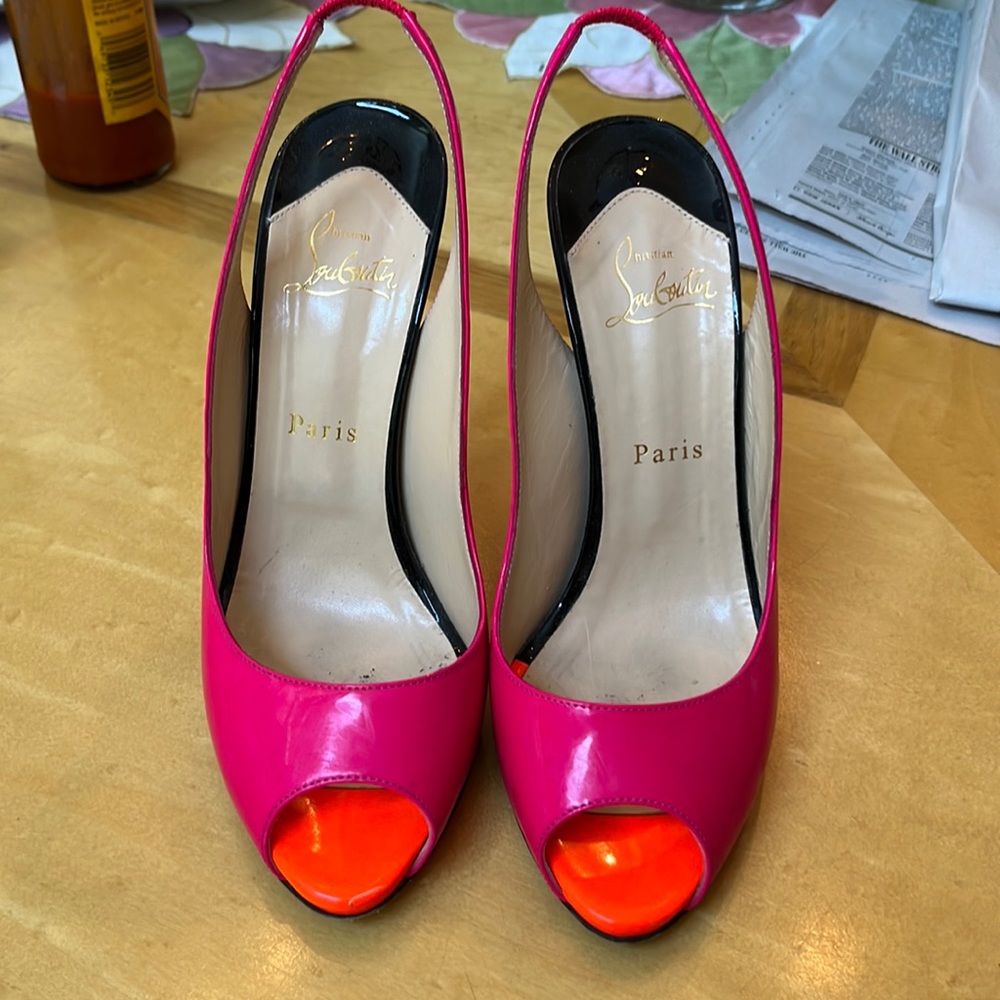 Christian louboutin multi color shoes